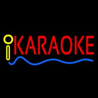 Red Karaoke Blue Line 1 Neon Skilt