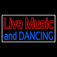 Red Live Music Blue And Dancing 1 Neon Skilt