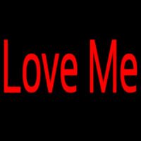 Red Love Me Neon Skilt