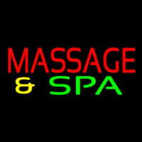 Red Massage And Spa Neon Skilt