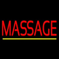 Red Massage Neon Skilt