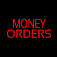 Red Money Orders Neon Skilt