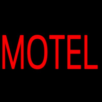 Red Motel Neon Skilt