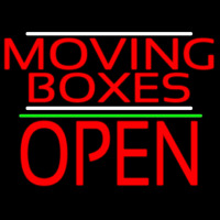 Red Moving Bo es Open 1 Neon Skilt