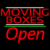 Red Moving Bo es Open 2 Neon Skilt