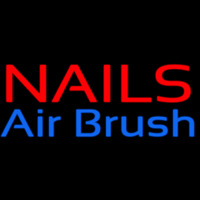 Red Nails Airbrush Neon Skilt