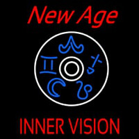 Red New Age Inner Vision Neon Skilt