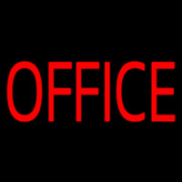 Red Office Neon Skilt