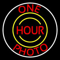 Red One Hour Photo 1 Neon Skilt