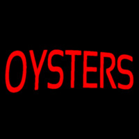 Red Oysters Block Neon Skilt