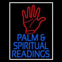Red Palm And Blue Palm And Spiritual Readings Neon Skilt