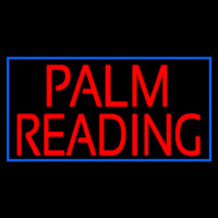 Red Palm Reading Neon Skilt