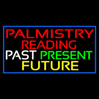 Red Palmistry Reading Neon Skilt