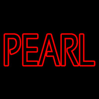 Red Pearl Block Neon Skilt