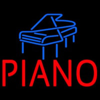 Red Piano Blue Logo 1 Neon Skilt