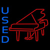 Red Piano Logo Blue Used 1 Neon Skilt