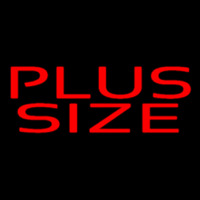 Red Plus Size Neon Skilt