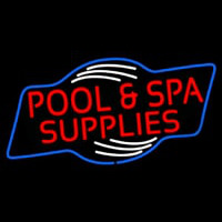 Red Pool And Spa Supplies Neon Skilt