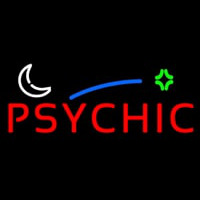 Red Psychic Block Logo Neon Skilt
