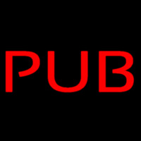 Red Pub Neon Skilt