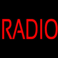Red Radio Music Neon Skilt