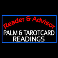 Red Reader And Advisor White Palm And Tarot Card Readings Neon Skilt