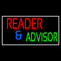 Red Reader And Green Advisor Neon Skilt