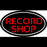 Red Record Shop Block 2 Neon Skilt