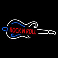 Red Rock N Roll Guitar 1 Neon Skilt