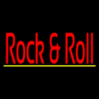 Red Rock N Roll Neon Skilt
