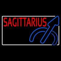 Red Sagittarius Neon Skilt