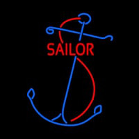Red Sailor Logo Neon Skilt
