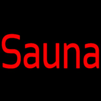 Red Sauna Neon Skilt