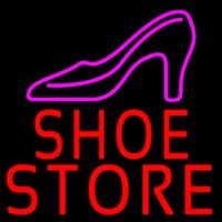 Red Shoe Store Neon Skilt