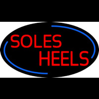 Red Soles Heels Neon Skilt