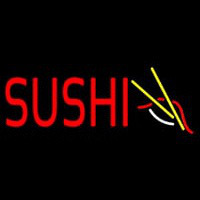 Red Sushi Logo Neon Skilt