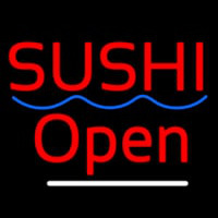 Red Sushi Open Neon Skilt