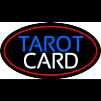 Red Tarot Card Neon Skilt