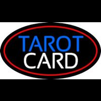 Red Tarot Card Neon Skilt