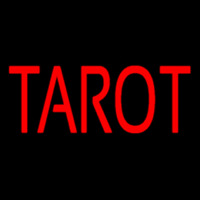 Red Tarot Neon Skilt