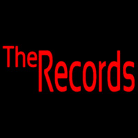 Red The Records Neon Skilt