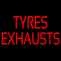 Red Tyres E hausts 1 Neon Skilt