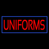 Red Uniforms Blue Border Neon Skilt