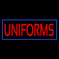 Red Uniforms Blue Border Neon Skilt