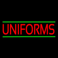 Red Uniforms Neon Skilt