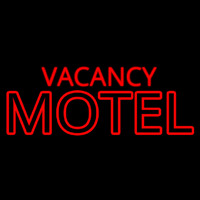 Red Vacancy Motel Neon Skilt