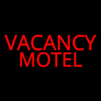 Red Vacancy Motel Neon Skilt