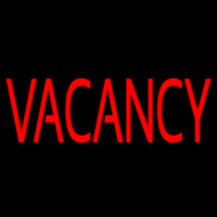 Red Vacancy Neon Skilt