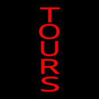 Red Vertical Tours Neon Skilt