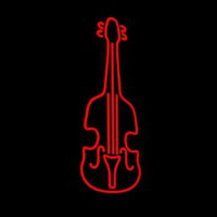Red Violin Logo 1 Neon Skilt